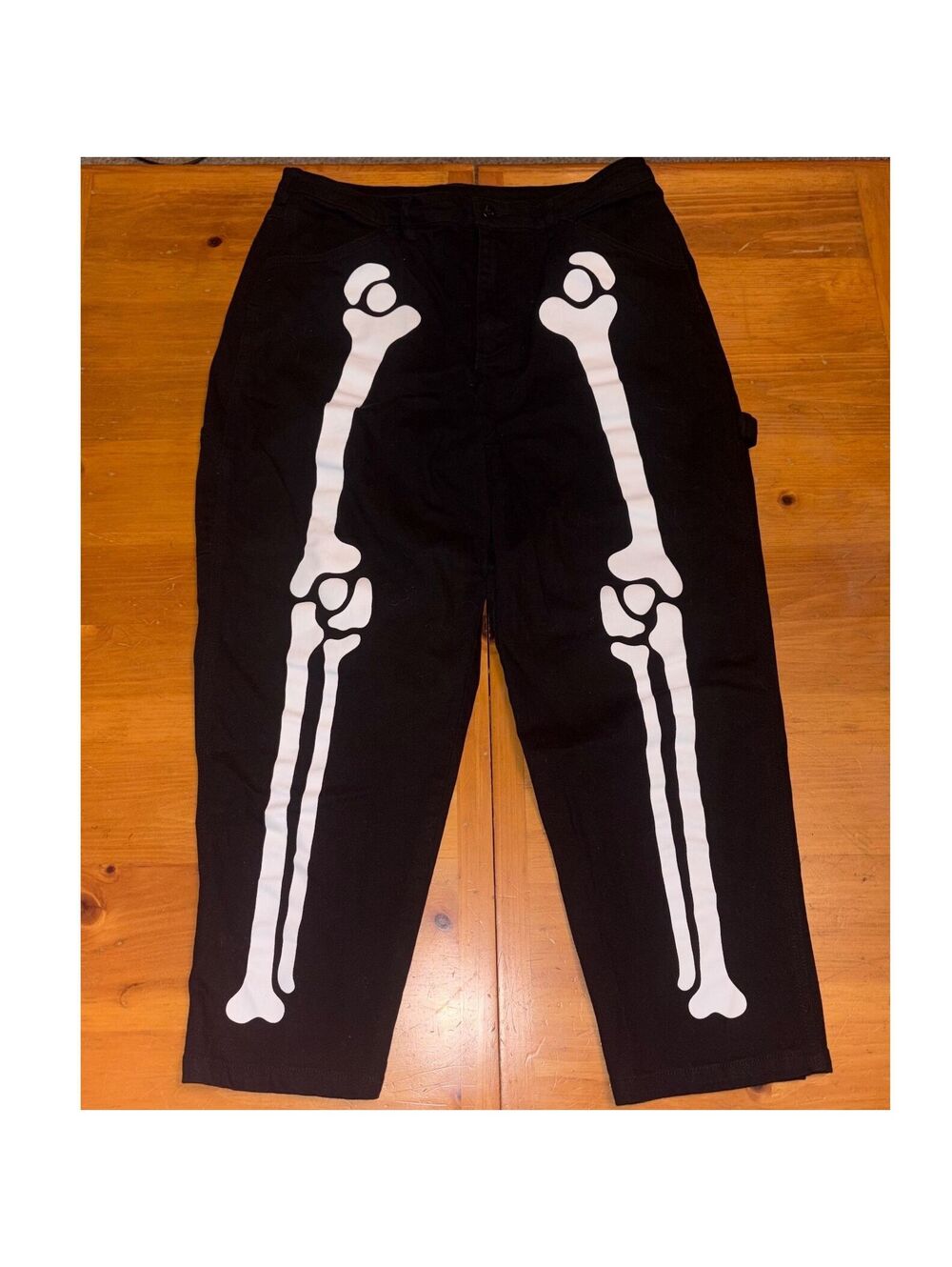 ModCloth x Black Friday Skeleton Bone Print Jeans Women's Size 14 Halloween